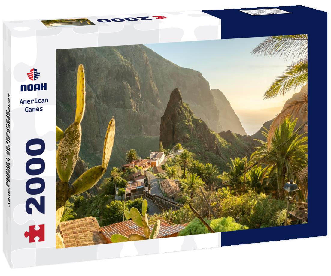 Landscape of the Masca Valley at sunset on Tenerife 2000pc Puzzle