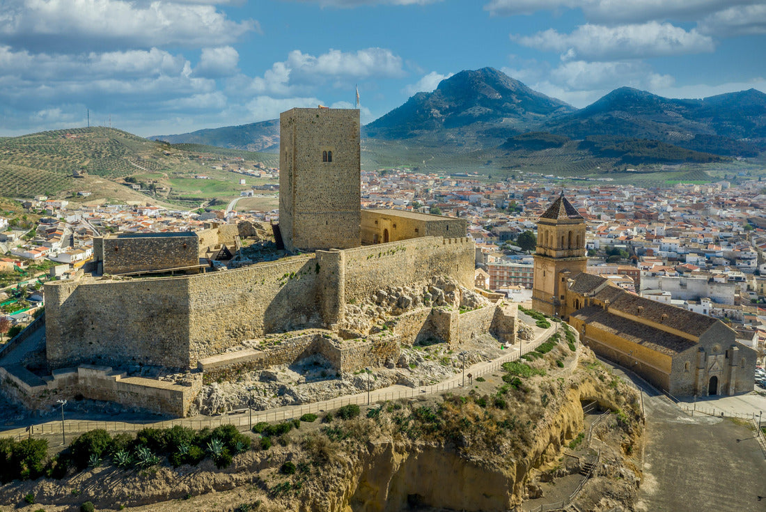 Aerial view of the medieval castle of Alcaudete in Andalusia Spain 2000pc Puzzle