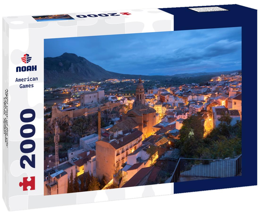 Night view of the city of Loja in Granada. Ceuta, Spain 2000pc Puzzle