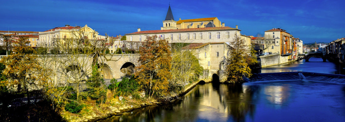 Noah Jigsaw Puzzle Bishop's Garden and River Agout Castres-Tarn-France Panorama 1000 Pieces
