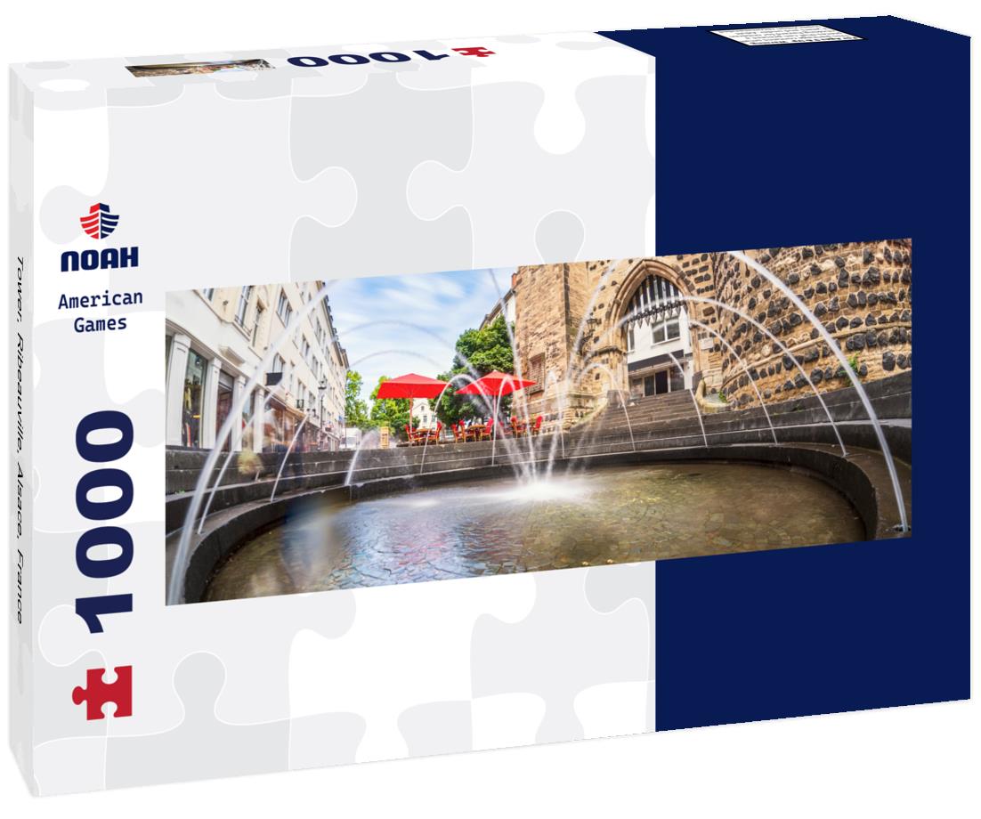 Noah Jigsaw Puzzle Tower, Ribeauville, Alsace, France Panorama 1000 Pieces
