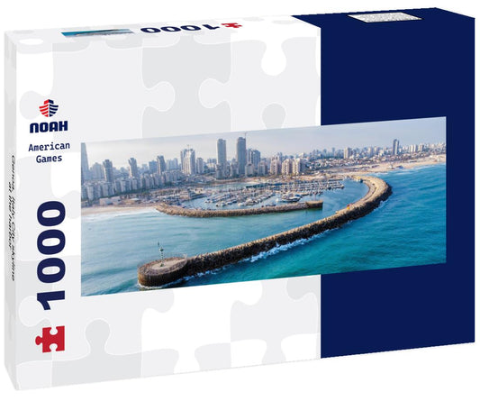 Noah Jigsaw Puzzle Genoa, Italy City skyline at the harbor Panorama 1000 Pieces