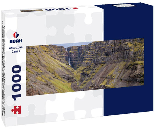 Vyskov is a town in the South Moravian Region of the Czech Republic, Europe, historic city center is well preserved and is protected as an urban monument zone, cityscape view of castle and square 1000pc Panoramic Puzzle