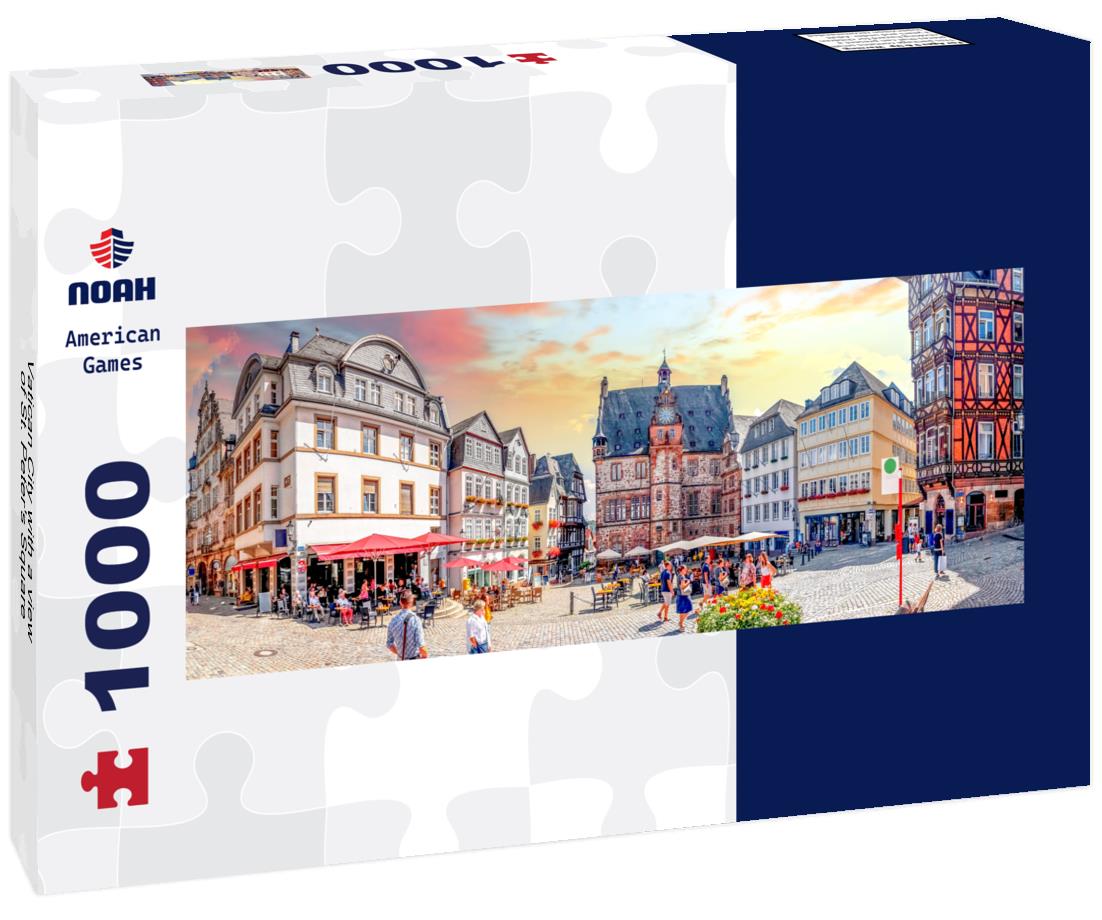 Vatican City with a view of St. Peter's Square 1000pc Panoramic Puzzle