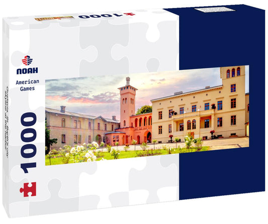 Noah Jigsaw Puzzle Gustavia, St. Barth's city skyline at the harbor Panorama 1000 Pieces