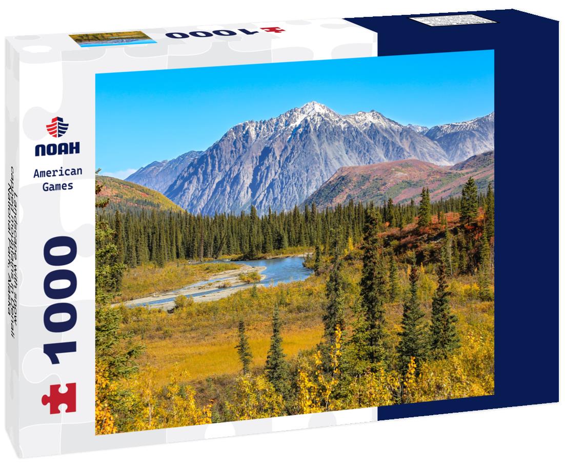 Noah Jigsaw Puzzle Landscape with snow-capped mountains in Denali National Park, Alaska 1000 Pieces