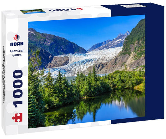 Noah Jigsaw Puzzle Juneau, Alaska. Mendenhall Glacier viewpoint with reflection in the lake 1000 Pieces