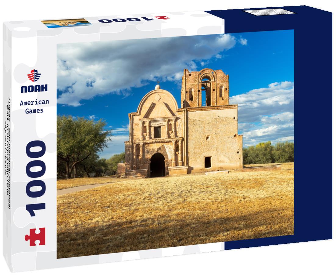 Tumacácori National Historical Park in Arizona with blue sky and clouds 1000pc Puzzle