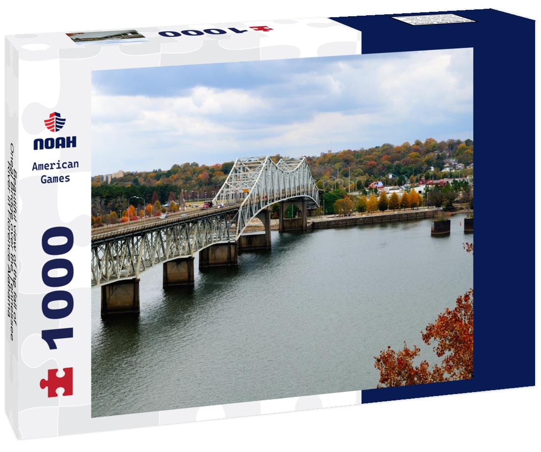 Noah Jigsaw Puzzle Beautiful view of the fall of Oneal Bridge over the Tennessee River in Florence Alabama 1000 Pieces