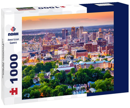 Noah Jigsaw Puzzle Birmingham, Alabama, USA Downtown City Skyline 1000 Pieces