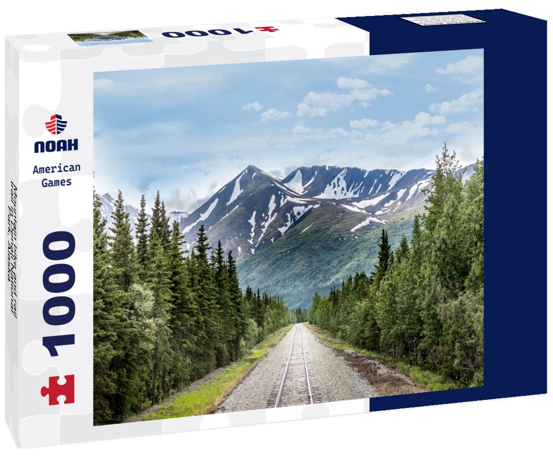 Noah Jigsaw Puzzle Mountain bike and rail trail in Denali National Park, Alaska 1000 Pieces