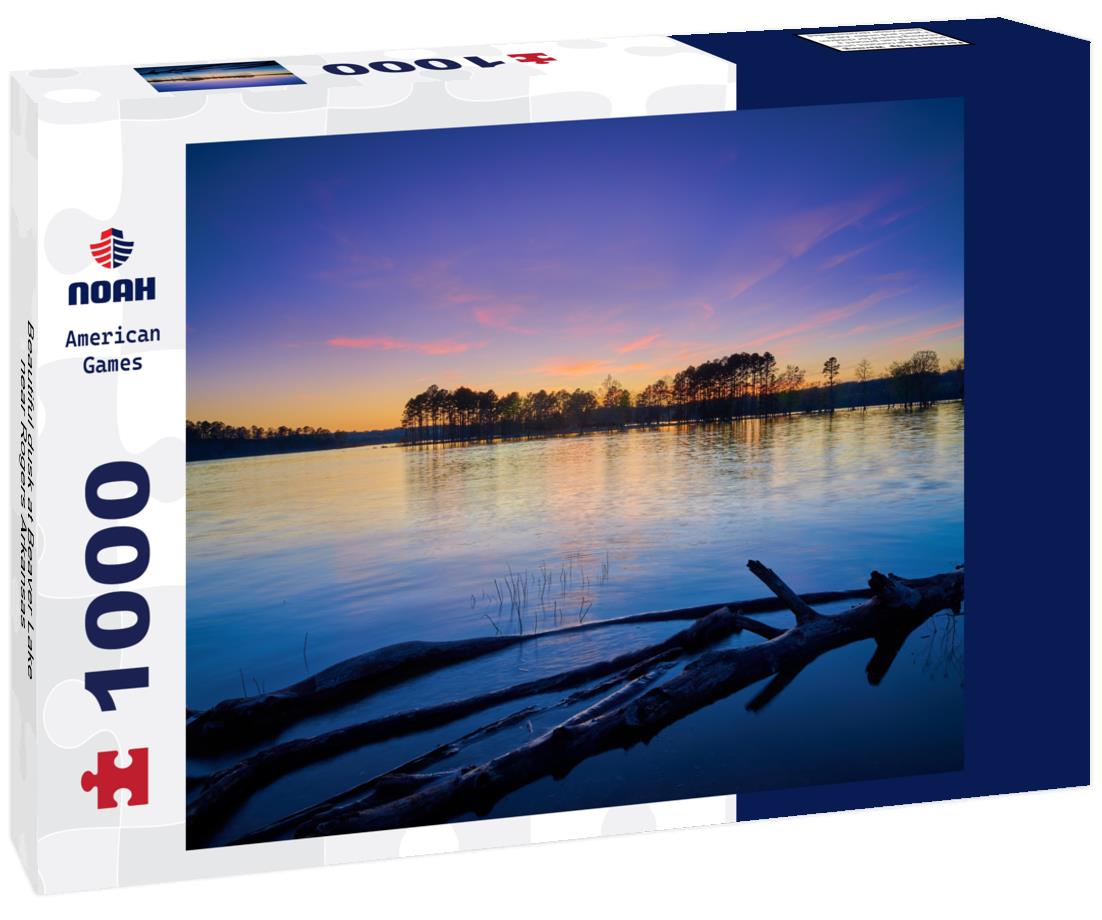 Noah Jigsaw Puzzle Beautiful dusk at Beaver Lake near Rogers Arkansas 1000 Pieces