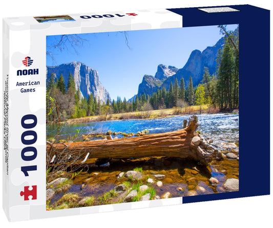 Noah Jigsaw Puzzle Yosemite Merced River el Capitan and Half Dome in California National Parks USA 1000 Pieces
