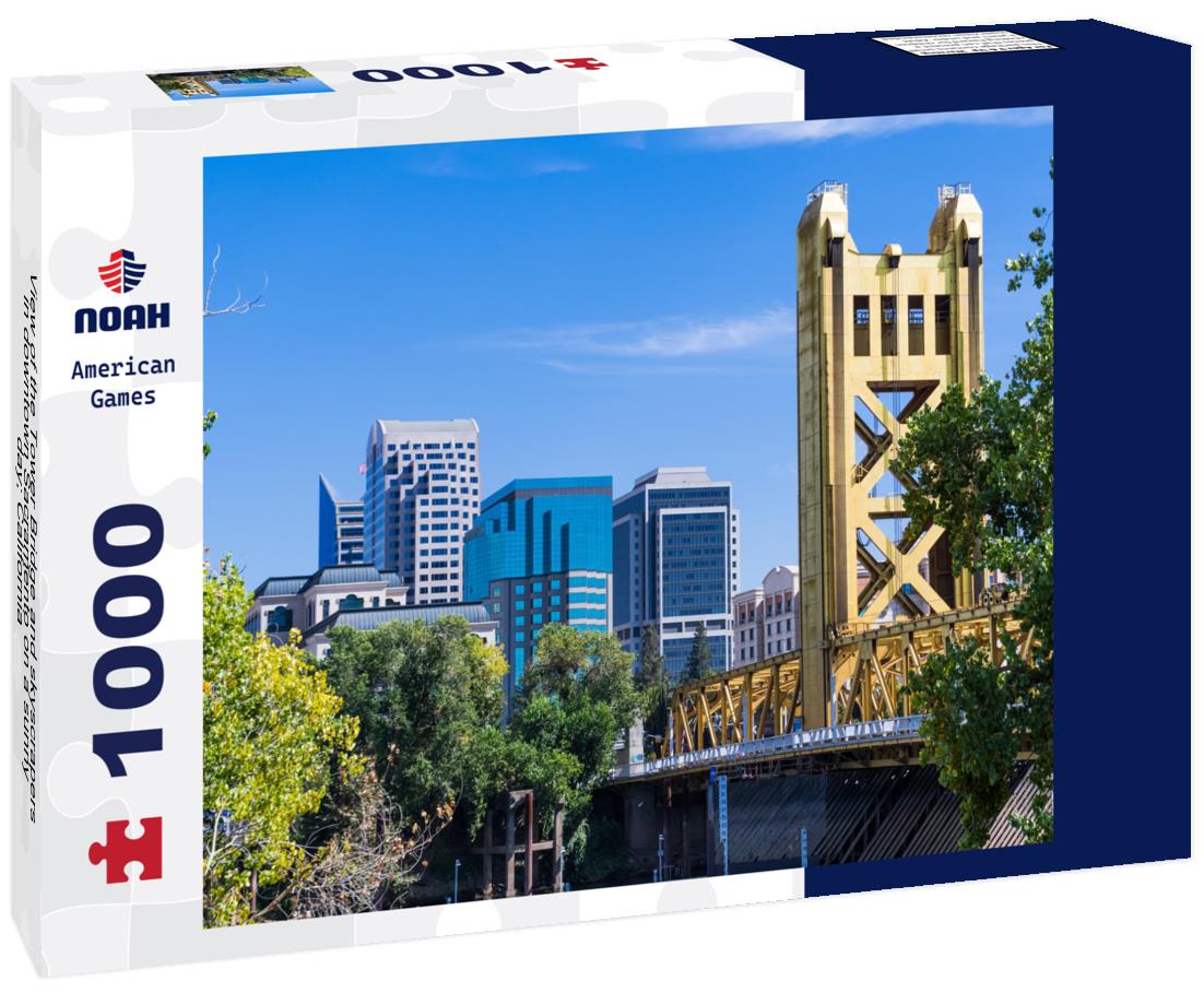 Noah Jigsaw Puzzle View of the Tower Bridge and skyscrapers in downtown Sacramento on a sunny day; California 1000 Pieces