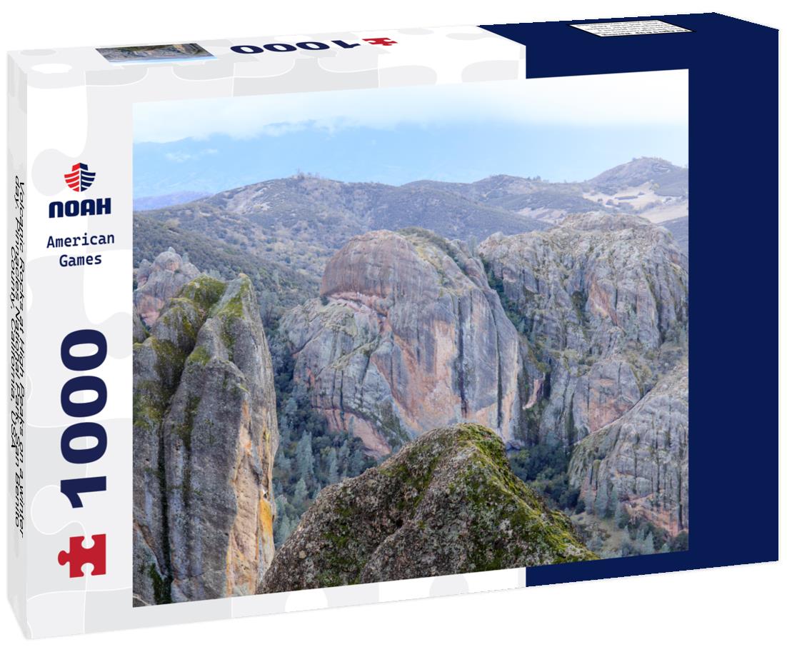 Noah Jigsaw Puzzle Volcanic Rocks at High Peaks on a winter day. Pinnacles National Park, San Benito County, California, USA 1000 Pieces