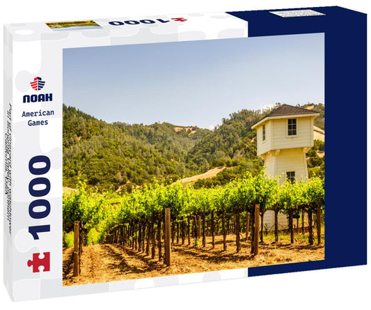 Noah Jigsaw Puzzle Part of vineyard with watchtower in Sonoma Valley, northern California, USA 1000 Pieces