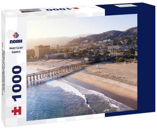 Noah Jigsaw Puzzle Aerial view of downtown Ventura, California and the coast of San Buenaventura State Beach 1000 Pieces