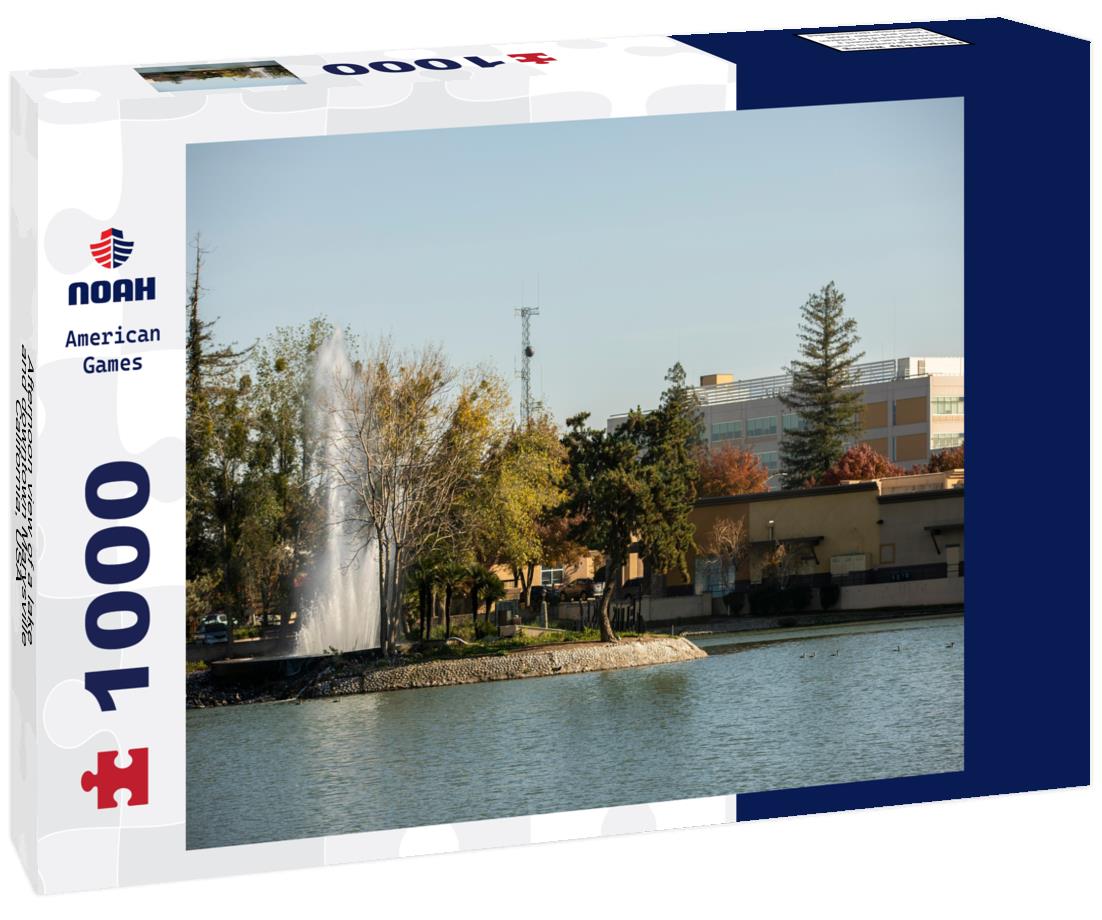 Noah Jigsaw Puzzle Afternoon view of a lake and downtown Marysville, California, USA 1000 Pieces