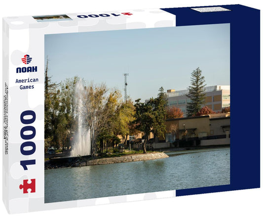 Noah Jigsaw Puzzle Afternoon view of a lake and downtown Marysville, California, USA 1000 Pieces