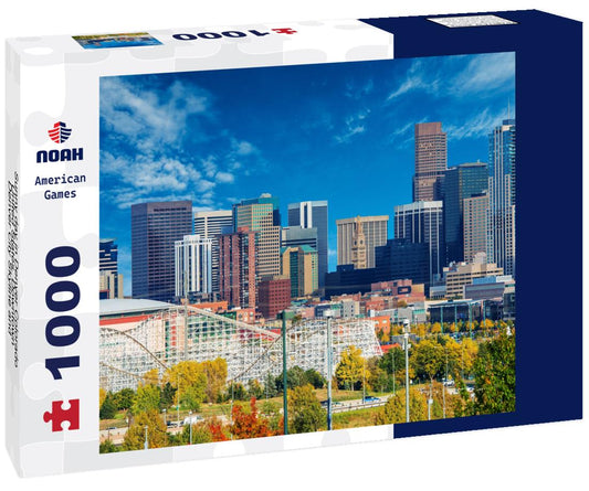 Noah Jigsaw Puzzle Sunny day in Denver Colorado, United States. Downtown Denver City Skyline and the Blue Sky 1000 Pieces