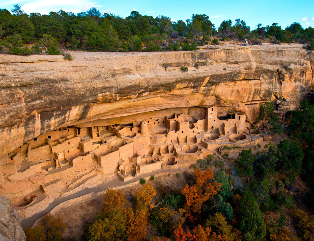 USA, Colorado, Cortez. Mesa Verdes Cliff Palace, cliff dwelling 1000pc Puzzle