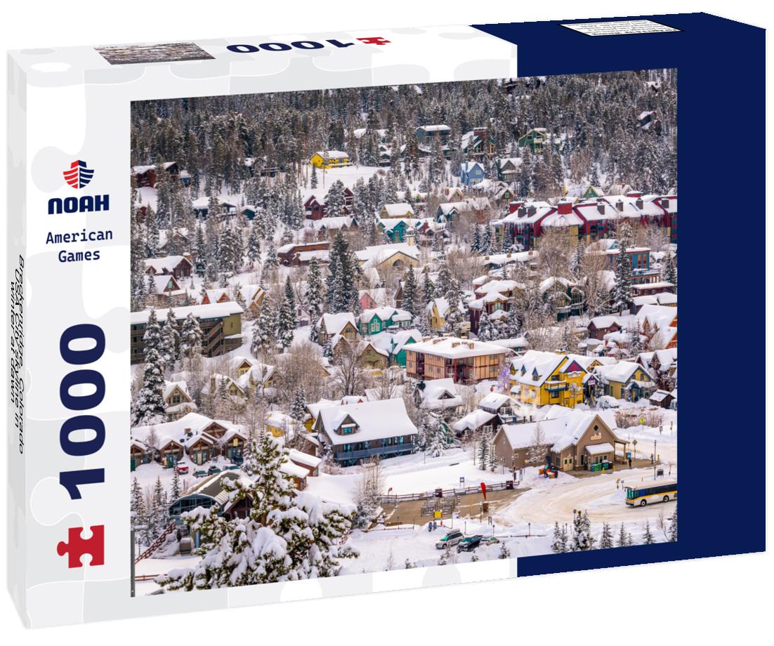 Noah Jigsaw Puzzle Breckenridge, Colorado, USA City skyline in winter at dawn 1000 Pieces