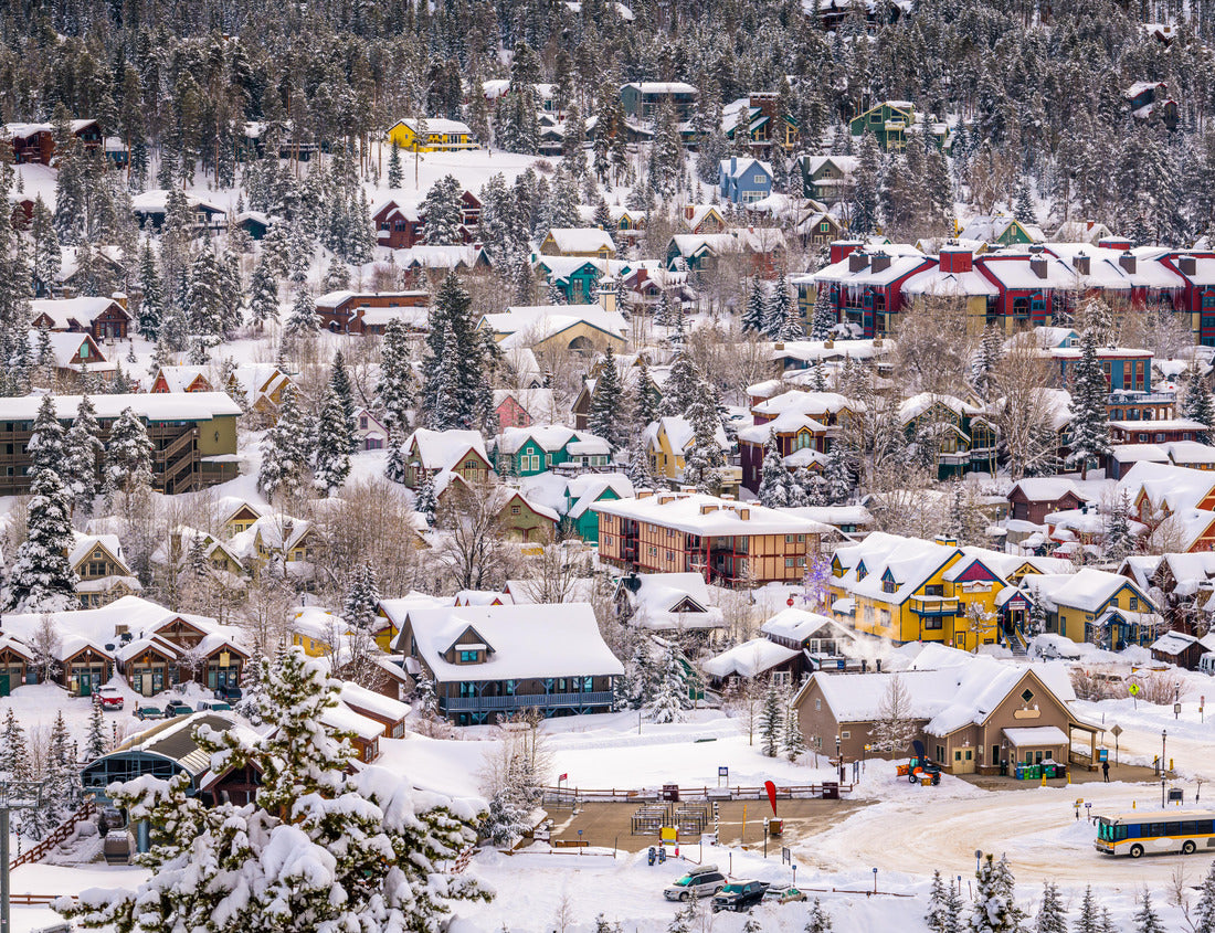 Noah Jigsaw Puzzle Breckenridge, Colorado, USA City skyline in winter at dawn 1000 Pieces