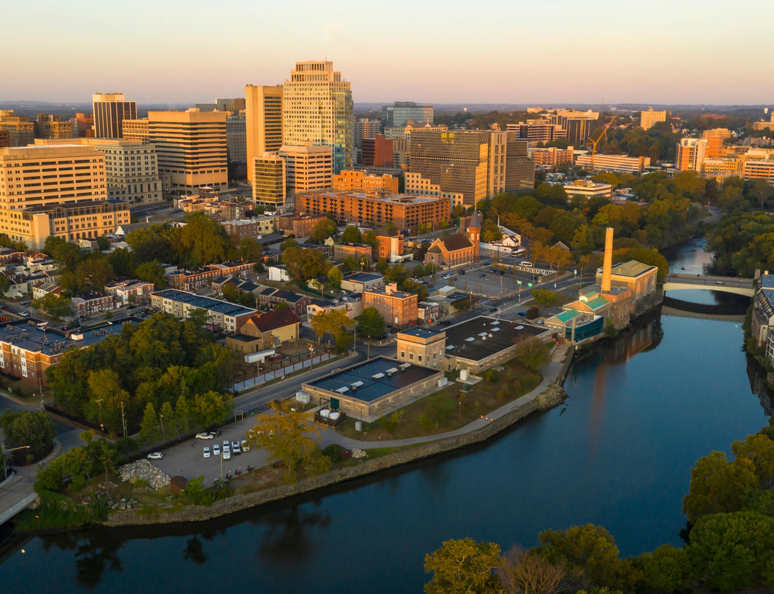 Noah Jigsaw Puzzle Saturated early morning light hits the buildings and architecture of downtown Wilmington Delaware 1000 Pieces