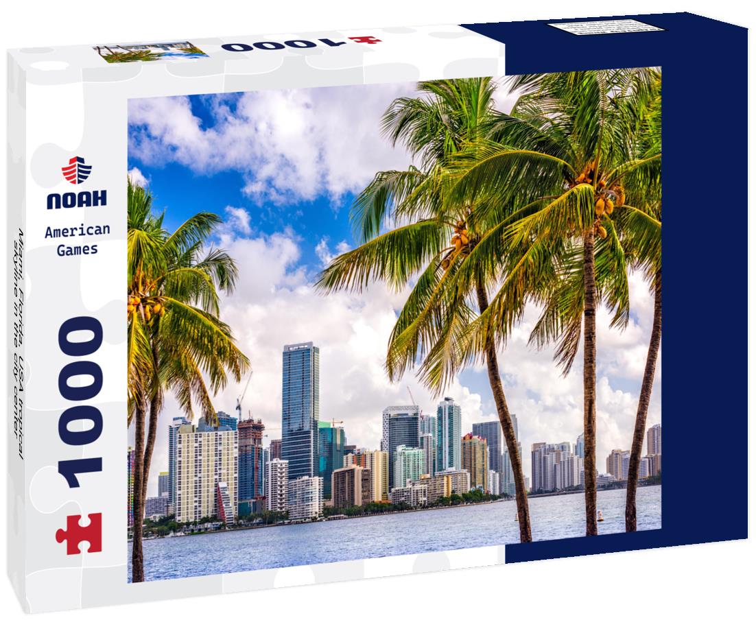 Noah Jigsaw Puzzle Miami, Florida, USA tropical skyline in the city center 1000 Pieces