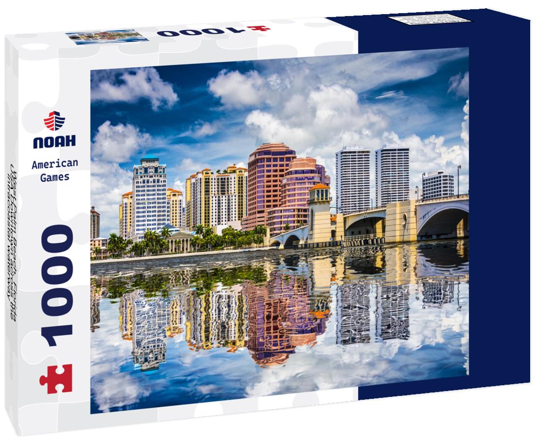 Noah Jigsaw Puzzle West Palm Beach, Florida, USA Downtown across the intracoastal waterway 1000 Pieces