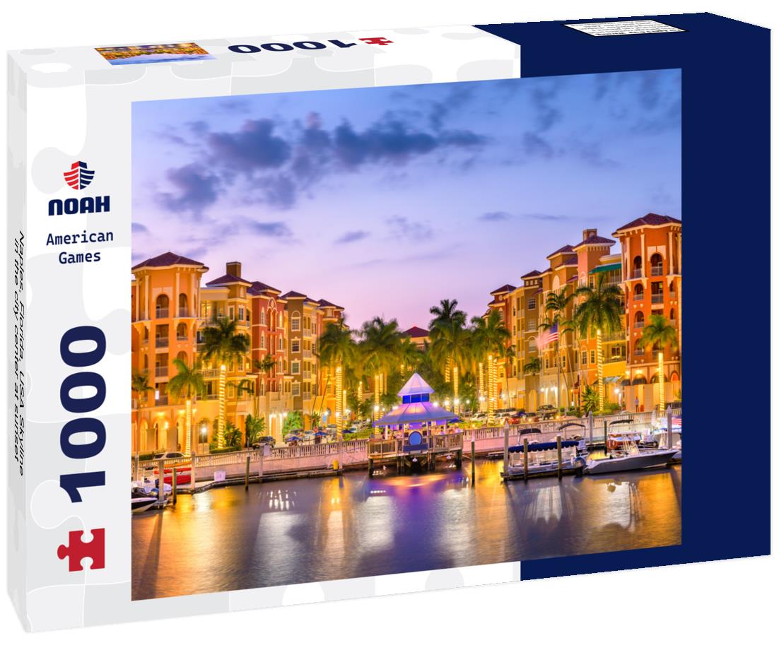 Noah Jigsaw Puzzle Naples, Florida, USA Skyline in the city center at sunset 1000 Pieces
