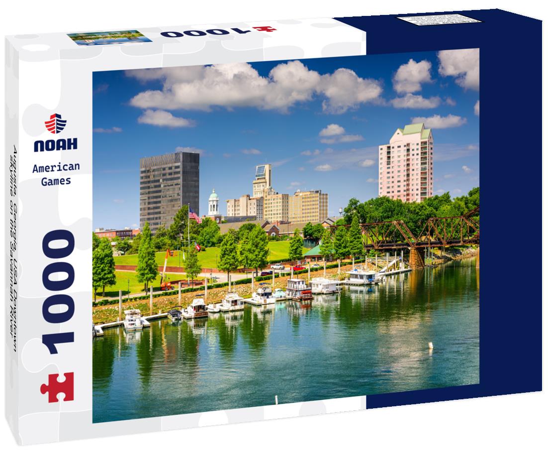 Noah Jigsaw Puzzle Augusta, Georgia, USA Downtown skyline on the Savannah River 1000 Pieces