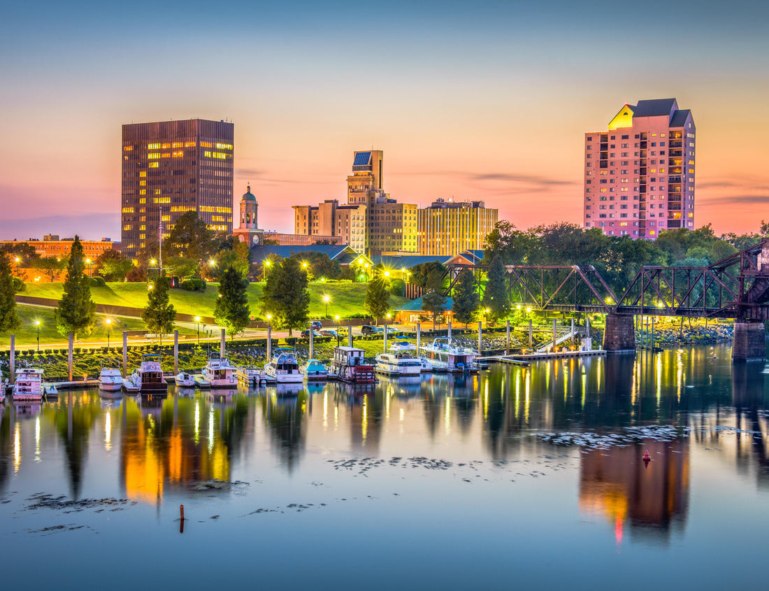 Noah Jigsaw Puzzle Augusta, Georgia, USA Skyline on the Savannah River at dusk 1000 Pieces