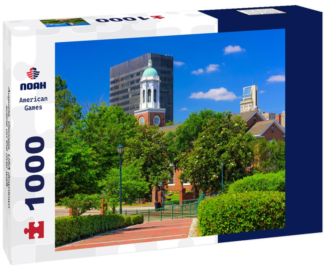Noah Jigsaw Puzzle Augusta, Georgia, USA downtown scene on the river walk 1000 Pieces