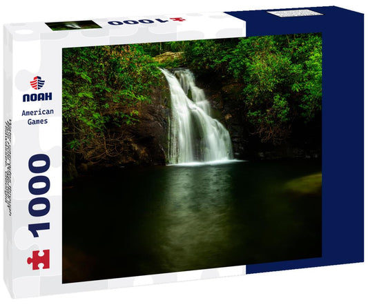 Noah Jigsaw Puzzle Water cascades through Blue Hole Waterfall in Hiawassee, Georgia 1000 Pieces