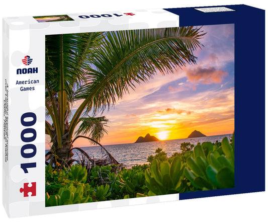 Noah Jigsaw Puzzle A beautiful tropical sunrise over Lanikai Beach in Kailua, Oahu, Hawaii 1000 Pieces