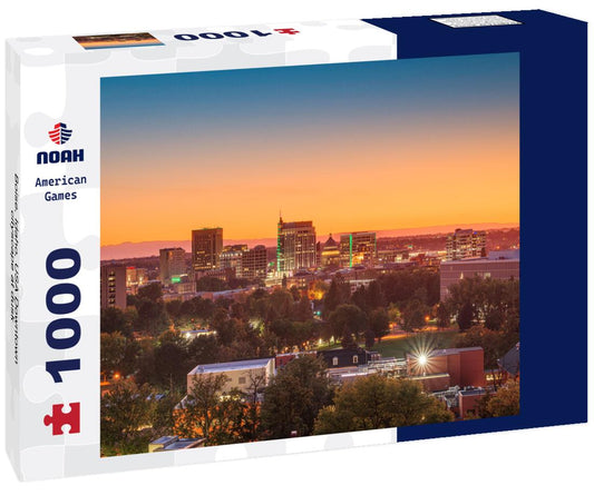 Noah Jigsaw Puzzle Boise, Idaho, USA Downtown cityscape at dusk 1000 Pieces