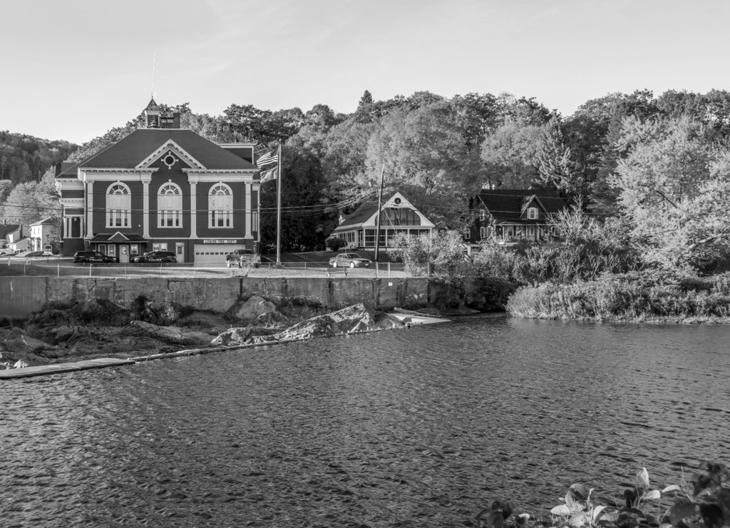 Bath, New Hampshire, Fire Department in black white