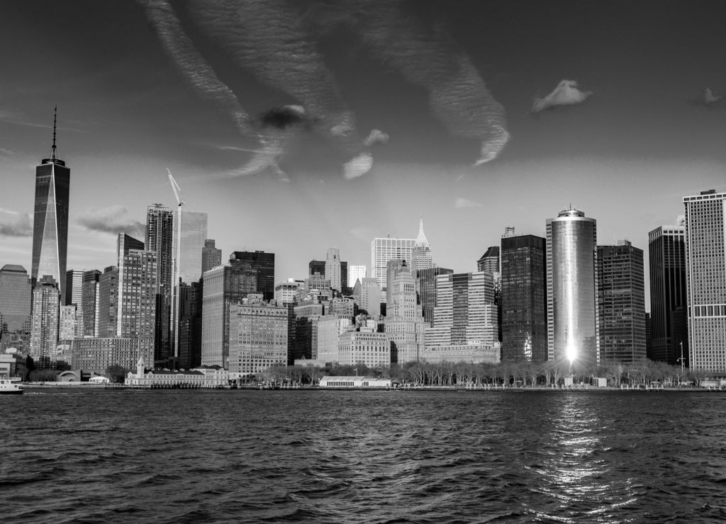New York City in black white