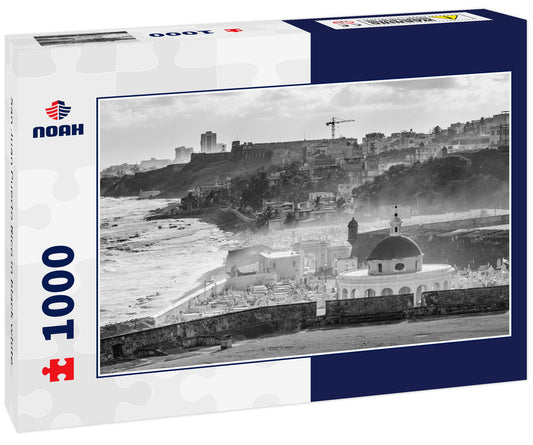 San Juan Puerto Rico in black white