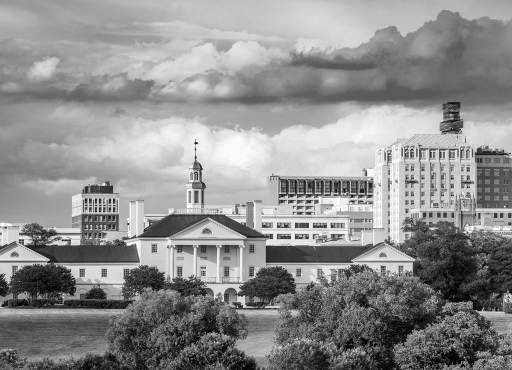 Richmond, Virginia, USA Cityscape in black white