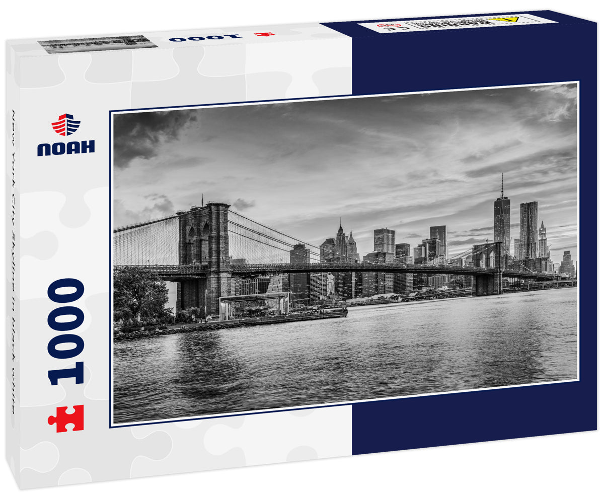 New York City Skyline in black white