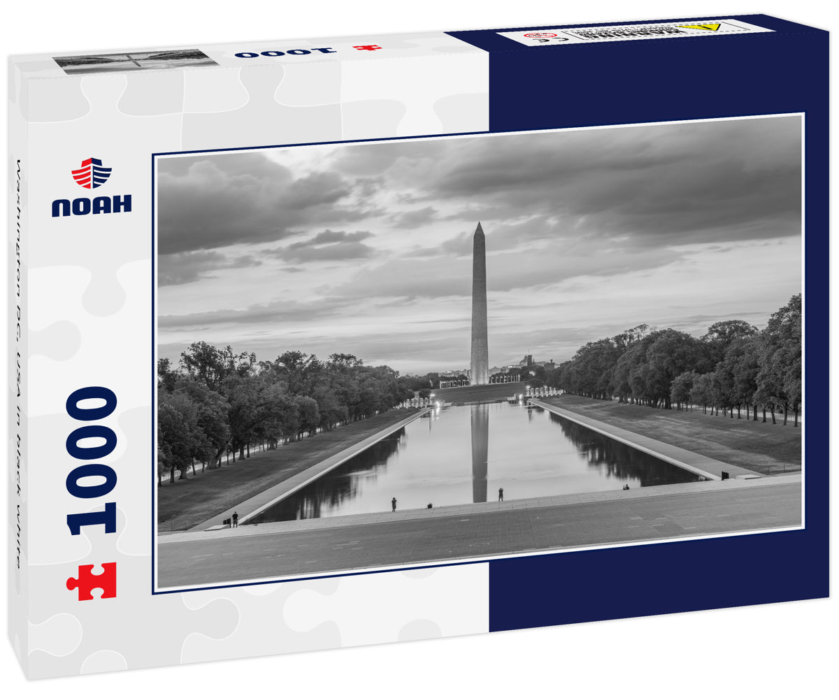 Washington DC, USA in black white