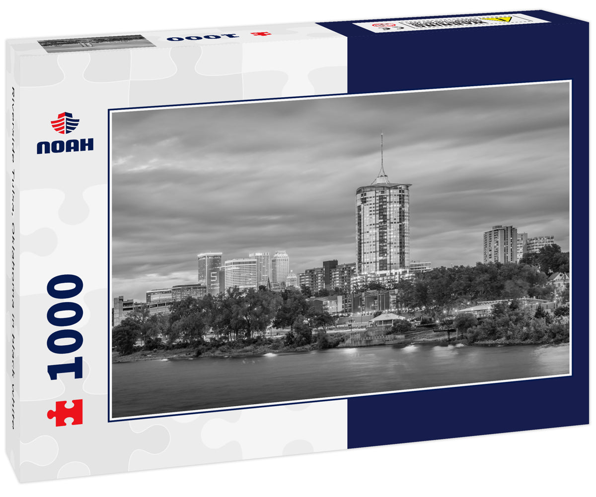 Riverside Tulsa, Oklahoma in black white