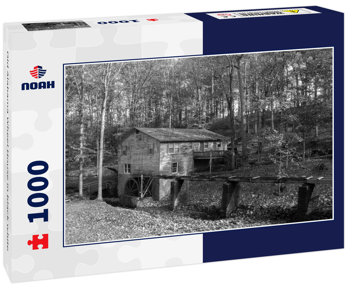 Old Alabama Wheel House in black white