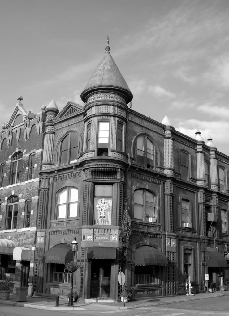 Crawford County Bank, Arkansas in black white