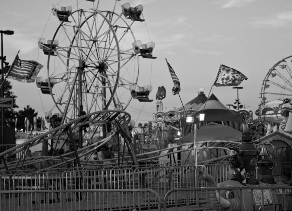 Ohio State Fair in black white