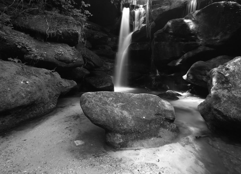Northern Alabama Scenery in black white