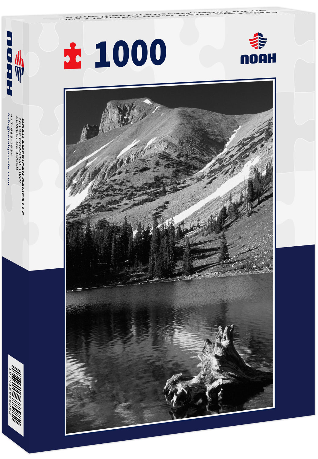 Stella Lake, Great Basin National Park, Snake Range, Nevada in black white
