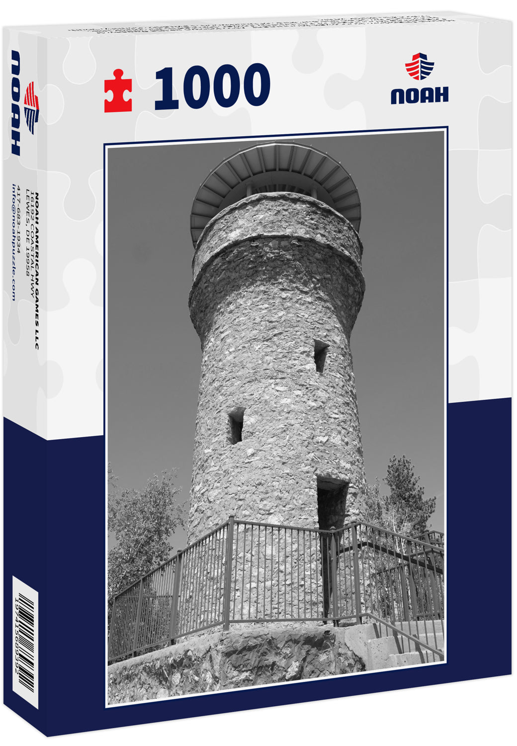 Mount Theodore Roosevelt Monument -Also known as the Roosevelt Friendship Monument or Friendship Tower, located in the Black Hills National Forest on the outskirts of Deadwood, Lawrence County, South Dakota in black white